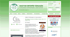 Desktop Screenshot of ortopedtarsasag.hu